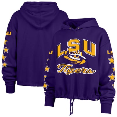  LSU Tigers '47 Women's Starry Eyed Venice Pullover Hoodie - Purple