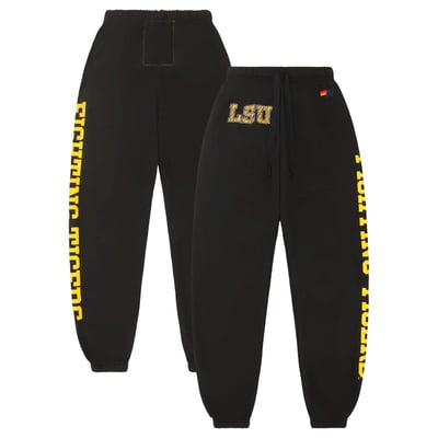 LSU Tigers Aviator Nation Women's Tri-Blend Sweatpants - Black