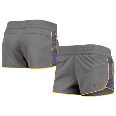 LSU Tigers Colosseum Women's Pamela Lined Shorts - Gray/Purple