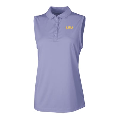  LSU Tigers Columbia Women's Ace Flair Sleeveless Tank Polo - Purple