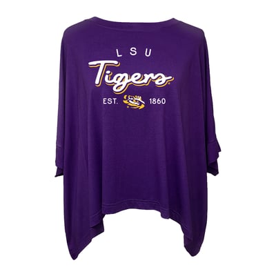 LSU Tigers Flying Colors Apparel Women's Felicity Flowy T-Shirt - Purple
