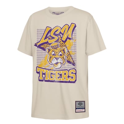 LSU Tigers Mitchell & Ness Youth Collegiate T-Shirt - Natural
