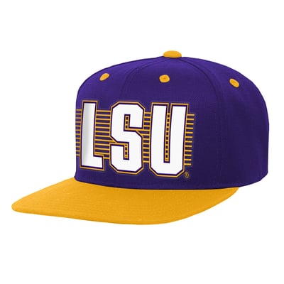  LSU Tigers Outerstuff Youth Deadstock Snapback Hat - Purple
