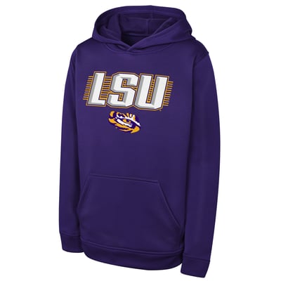 LSU Tigers Outerstuff Youth Sack Party Performance Hoodie - Purple