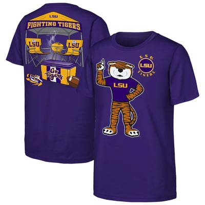  LSU Tigers Outerstuff Youth Tailgater Hometown T-Shirt - Purple