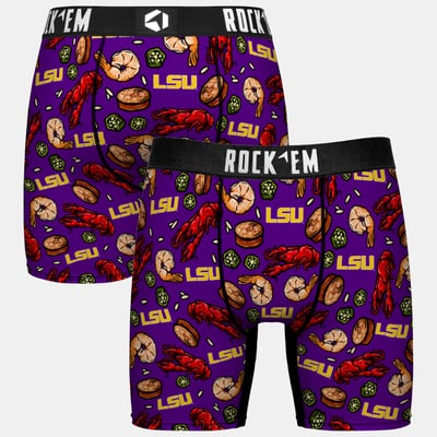  LSU Tigers Rock Em Youth Localized Boxer Briefs - Purple
