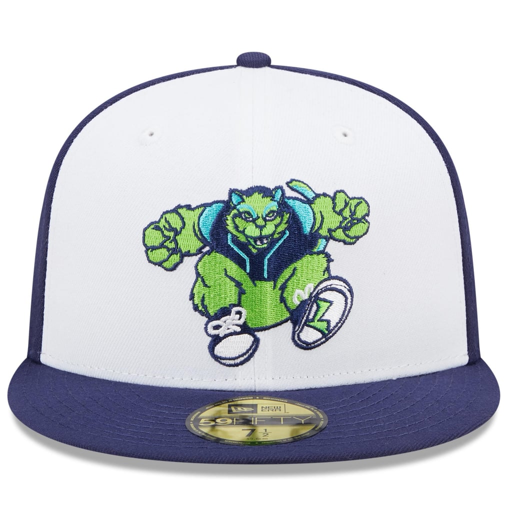 Men's Lynchburg Hillcats New Era White/Navy Marvel x Minor League ...