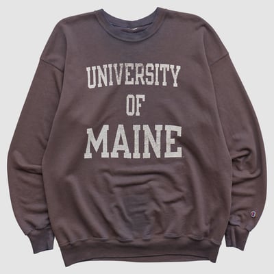 Maine Black Bears 2000s Sweatshirt - Brown - L by Fanatics Real Vintage