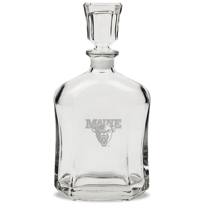 Maine Black Bears 23.75oz. Crystal Whiskey Decanter