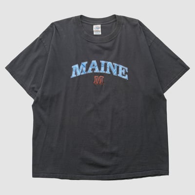 Maine Black Bears Delta 2000s T-shirt - Black - 2XL by Fanatics Real Vintage
