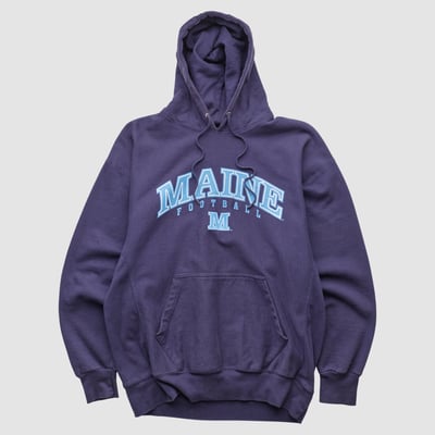Maine Black Bears Life Authentic Apparel 2000s Hooded Pullover Sweatshirt - Navy - M by Fanatics Real Vintage