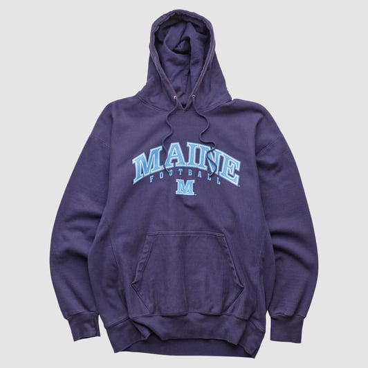 Maine Black Bears Life Authentic Apparel 2000s Hooded Pullover Sweatshirt - Navy - M by Fanatics Real Vintage