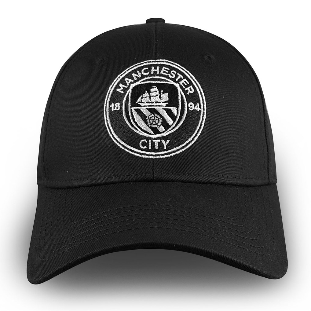 Gants Manchester City FC – Écusson Brodé, Noir, Officiel – Pour Vrais Supporters