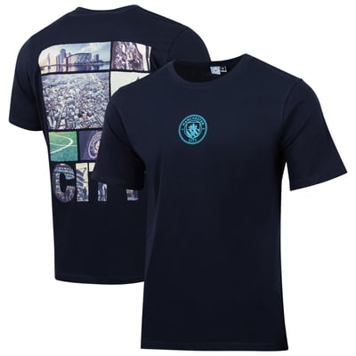  Manchester City Sport Design Sweden Landmark Relaxed T-Shirt - Navy