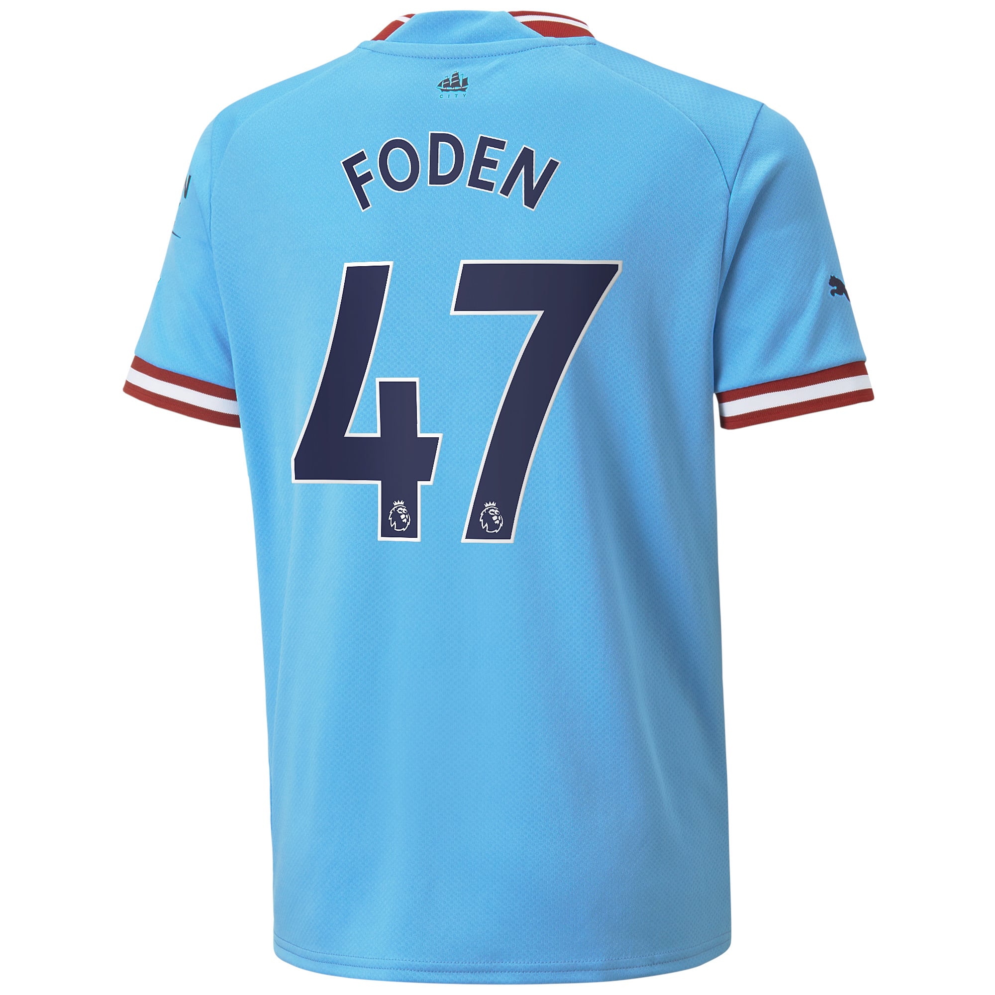 Phil Foden Manchester City Puma Youth 2022/23 Home Replica Player