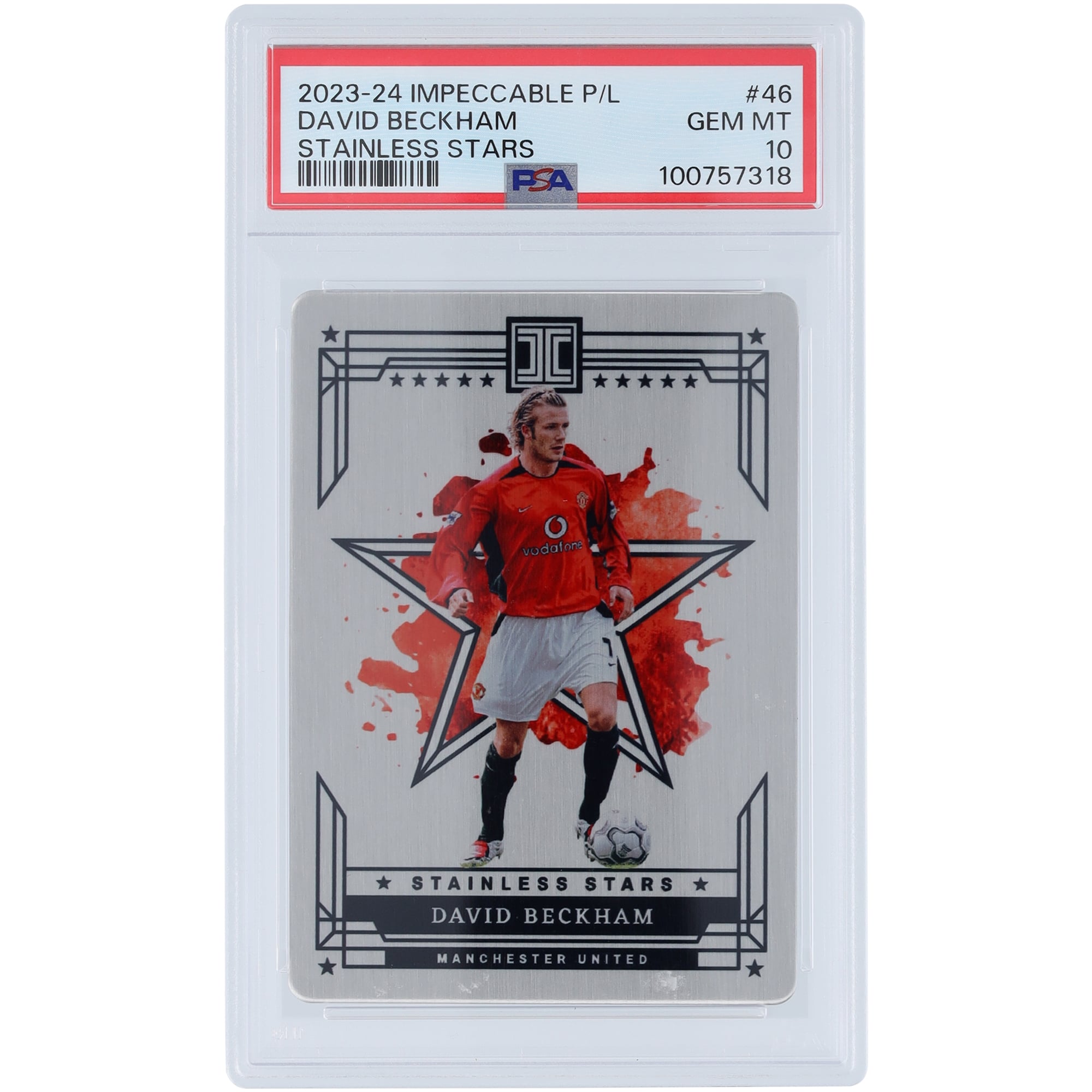 David Beckham Manchester United 2023-24 Panini Impeccable 