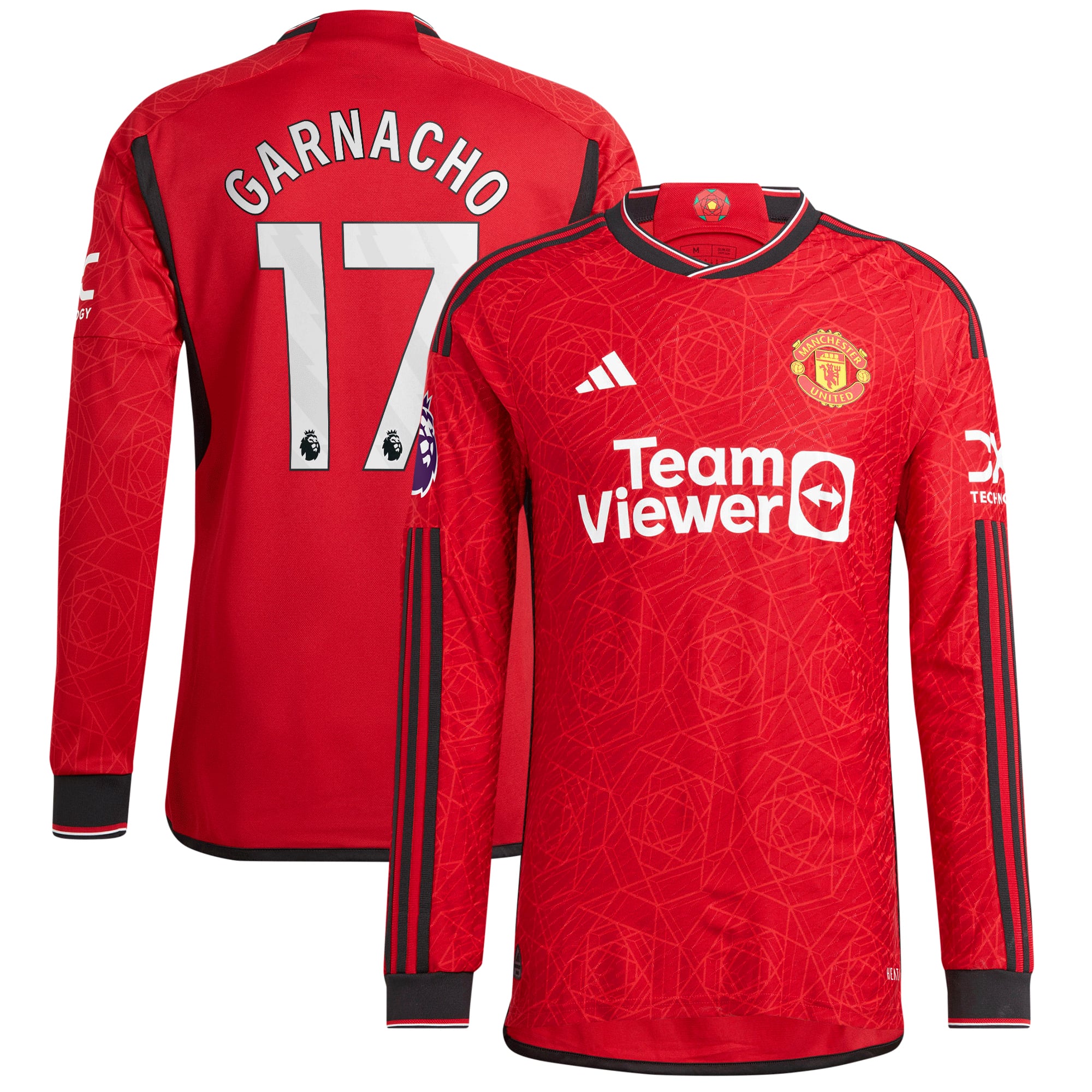 Alejandro Garnacho Manchester United adidas 2023/24 Home Authentic 