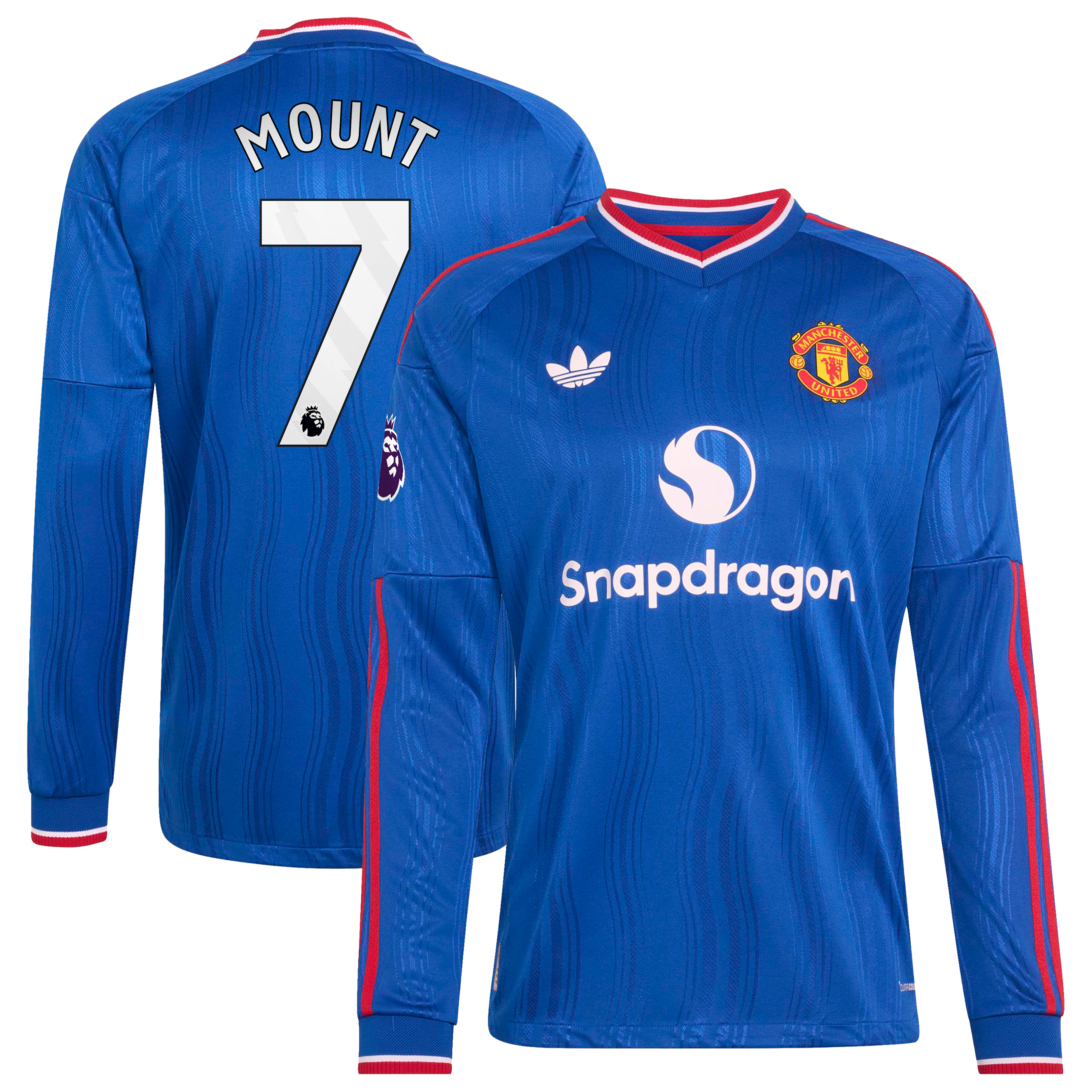 Mason Mount Manchester United 2026/27 Away On Field Style Long Sleeve Jersey Royal