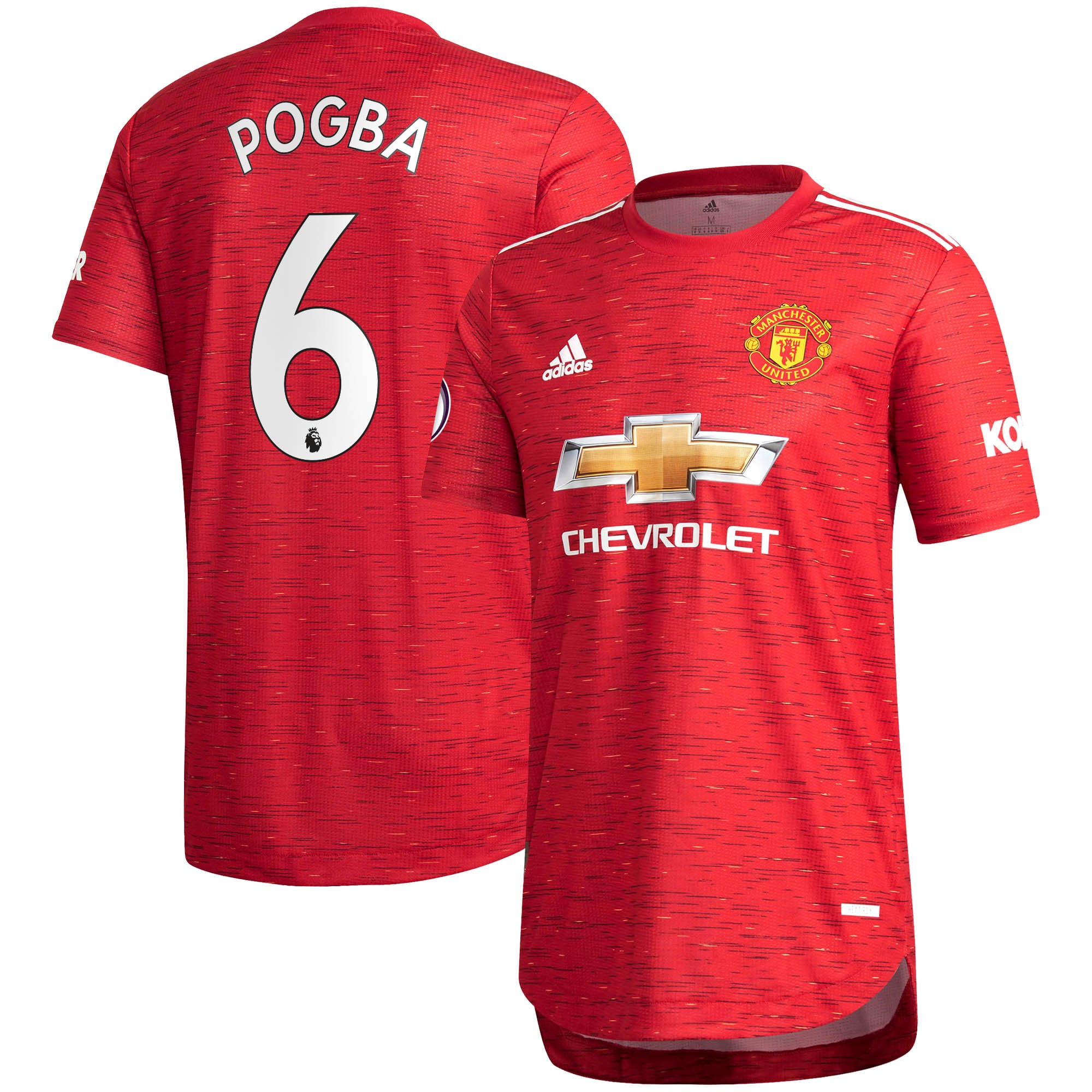 Paul Pogba Manchester United adidas 2020/21 Home Player Authentic
