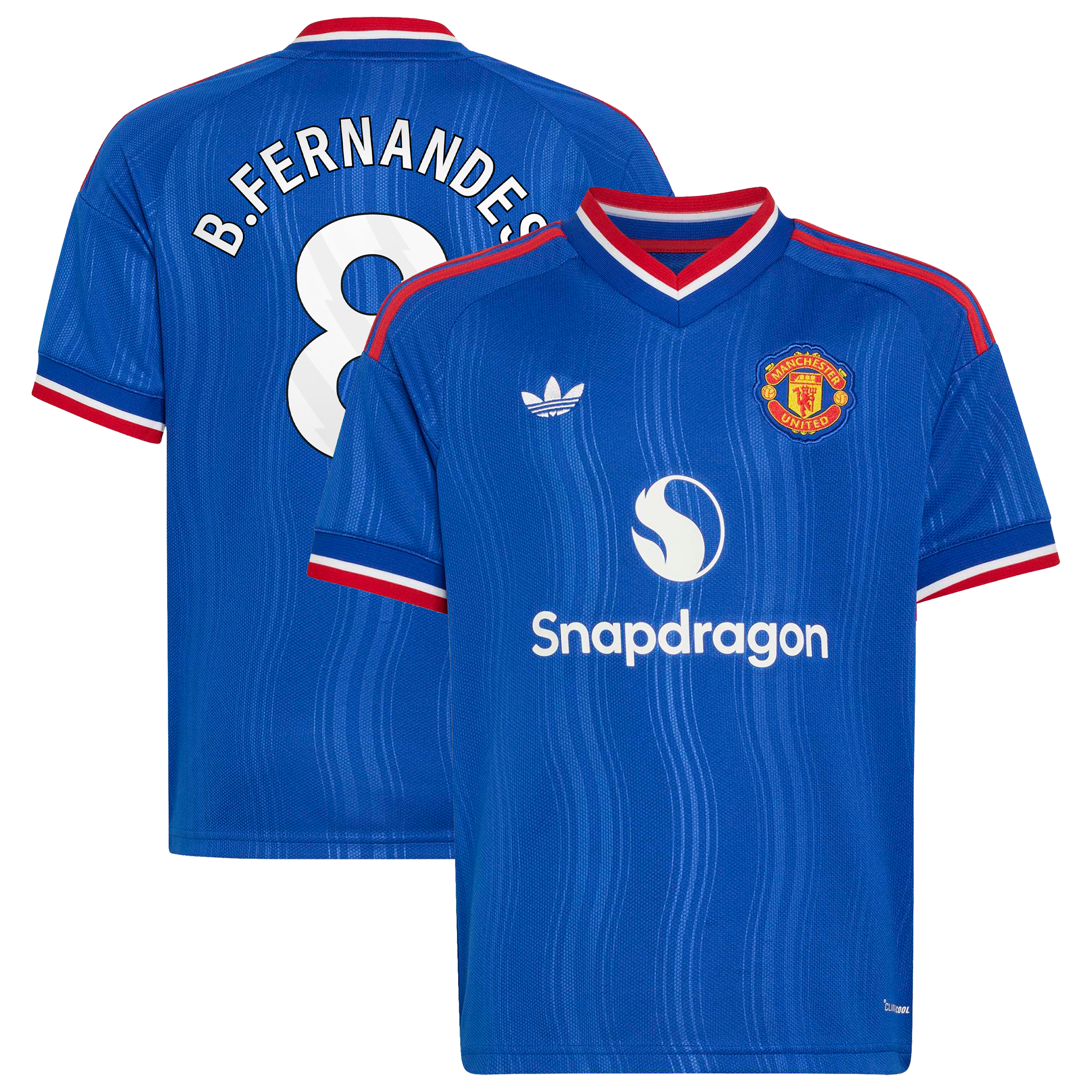 Bruno Fernandes Manchester United Youth 2026/27 Away Replica Jersey Royal