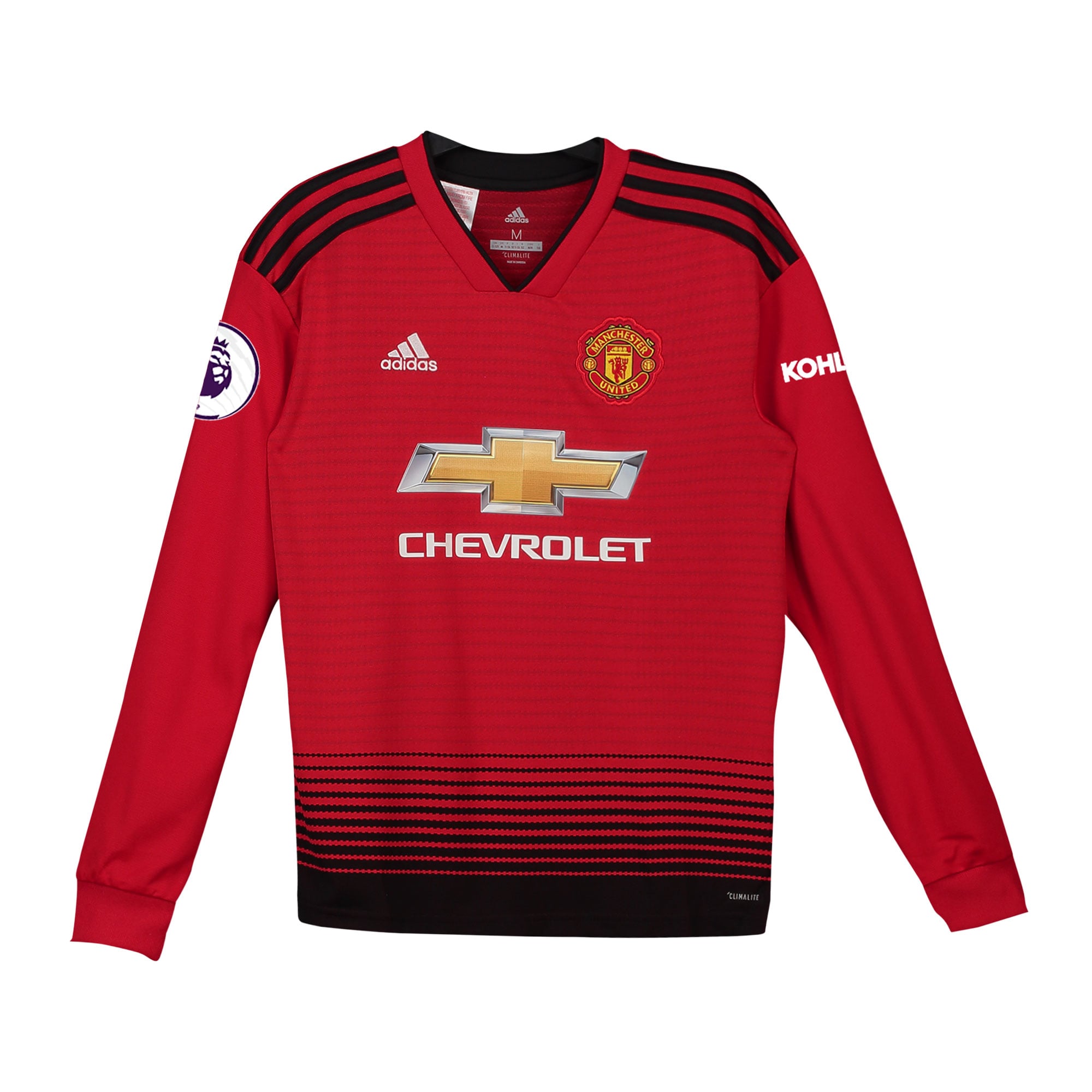 Paul Pogba Manchester United adidas Youth 2018/19 Home Replica