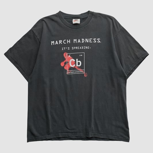 March Madness Nike 2000s T-shirt - Charcoal - L by Fanatics Real Vintage