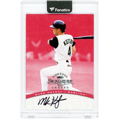 Mark Kotsay Florida Marlins Autographed 1997 Donruss Signature Series #NNO Rookie Card