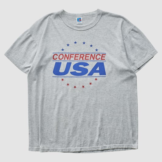 Conference USA Russell 1997 T-shirt - Heather Gray - M by Fanatics Real Vintage