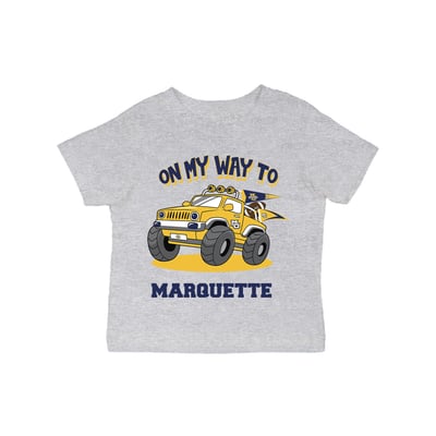 Marquette Golden Eagles Vive La Fete Infant On My Way T-Shirt - Gray