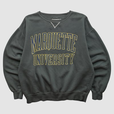 Marquette Golden Eagles Gear For Sports 2000s Pullover Sweatshirt - Black - L by Fanatics Real Vintage