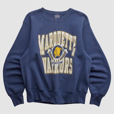 Marquette Golden Eagles Jansport 90s Pullover Sweatshirt - Navy - M by Fanatics Real Vintage