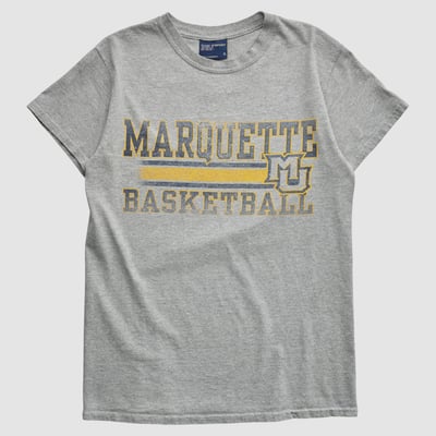 Marquette Golden Eagles MV Sport 2000s T-shirt - Heather Gray - XS by Fanatics Real Vintage
