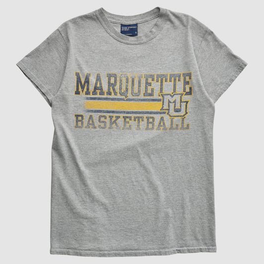 Marquette Golden Eagles MV Sport 2000s T-shirt - Heather Gray - XS by Fanatics Real Vintage