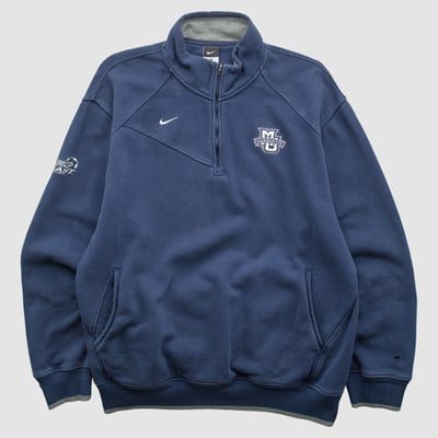 Marquette Golden Eagles Nike 2010s 1/4 Zip Sweatshirt - Navy - XL by Fanatics Real Vintage