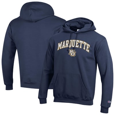 Marquette Golden Eagles Champion Powerblend Hoodie - Navy
