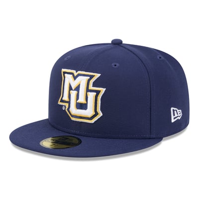 Marquette Golden Eagles New Era Core 59FIFTY Fitted Hat - Navy