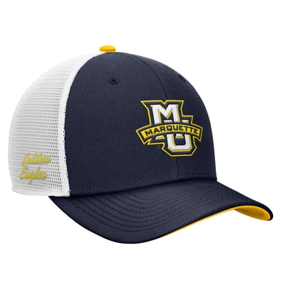 Marquette Golden Eagles Nike Legacy Mascot Adjustable Trucker Hat - Navy