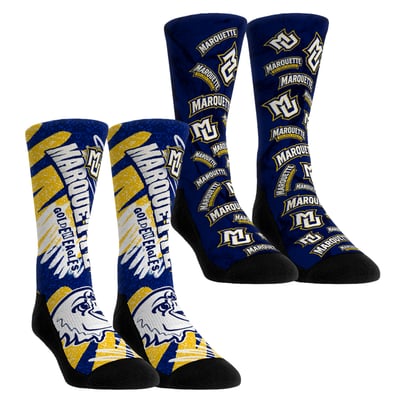 Marquette Golden Eagles Rock Em Unisex Two-Piece Team Blast Crew Socks Set