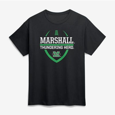 Marshall Thundering Herd Football Fan T-Shirt - Black