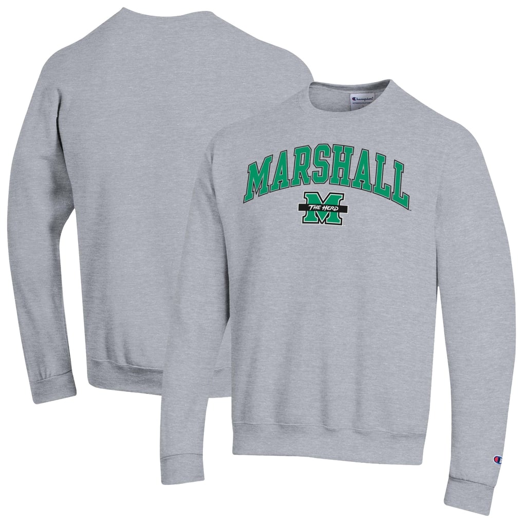 Marshall Thundering Herd Champion Arch Powerblend Sweatshirt - Heather Gray