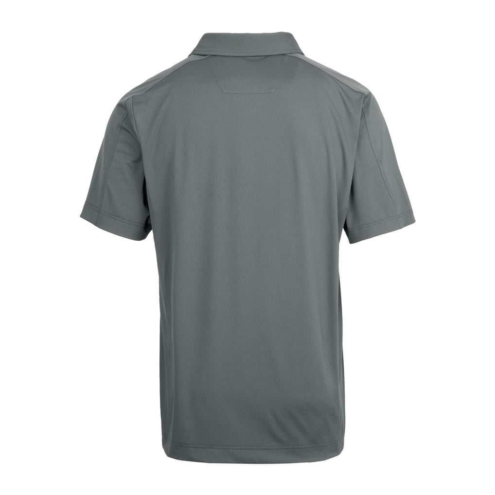 Marshall Thundering Herd Cutter & Buck Prospect Eco Textured Stretch Recycled Polo - Gray