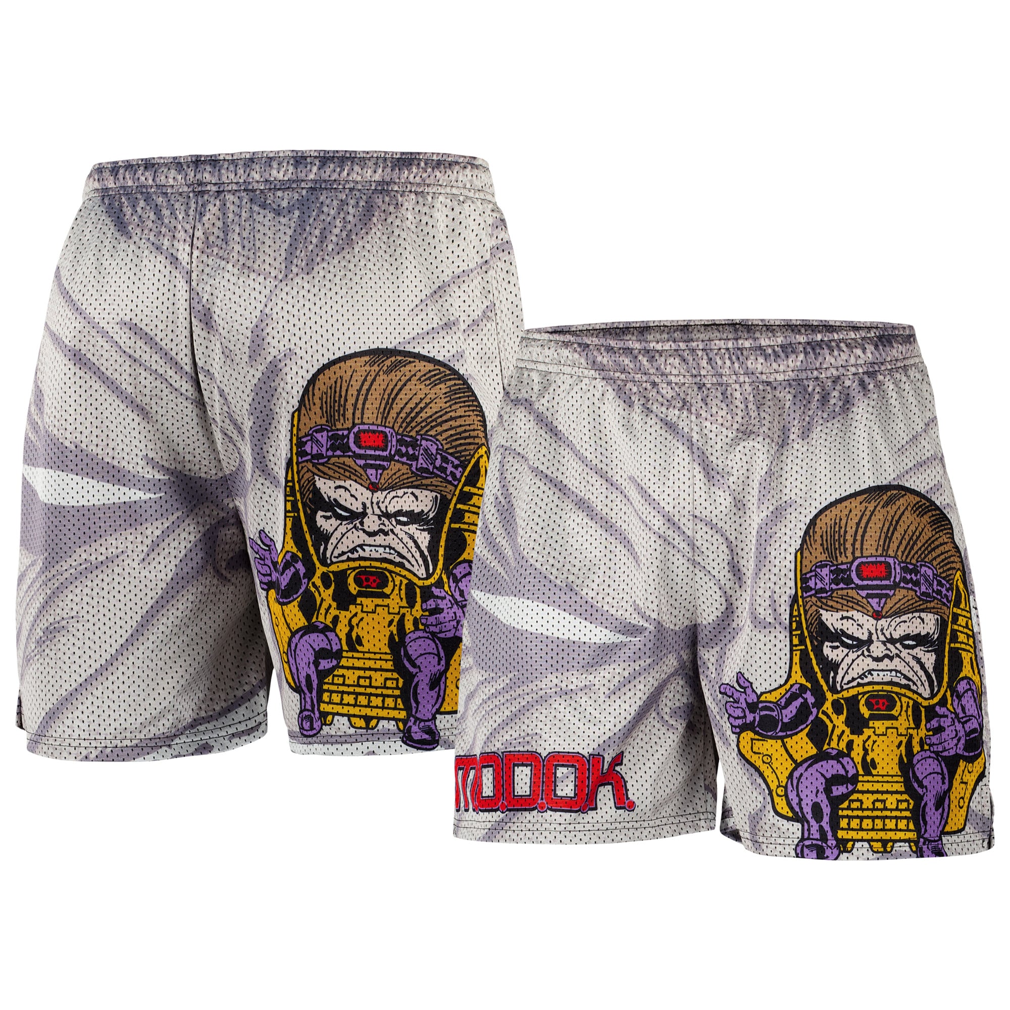 Marvel Chalk Line M.O.D.O.K Retro Shorts - Gray