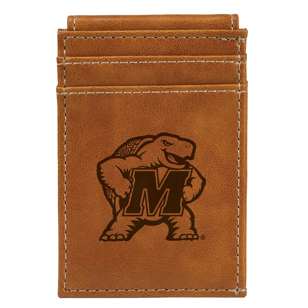 Maryland Terrapins Front Pocket Wallet - Brown