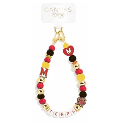 Maryland Terrapins CANVAS Style Beaded Wrislet