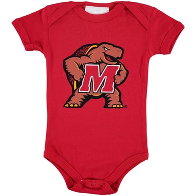 Maryland Terrapins Two Feet Ahead Infant Big Logo Bodysuit - Red
