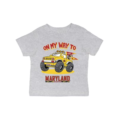 Maryland Terrapins Vive La Fete Infant On My Way T-Shirt - Gray