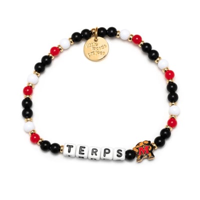 Little Words Project Maryland Terrapins Crystal Bracelet
