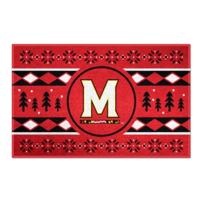 Maryland Terrapins Logo Brands 19" x 30" Holiday Sweater Starter Mat