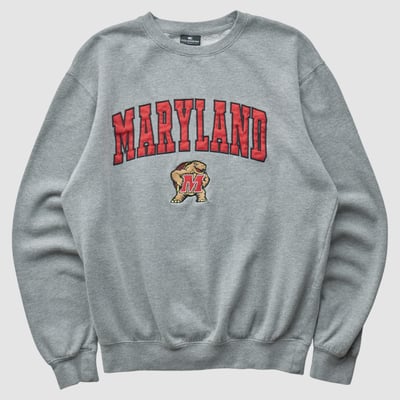 Maryland Terrapins Colosseum 2010s Pullover Sweatshirt - Heather Gray - XS by Fanatics Real Vintage