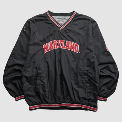 Maryland Terrapins Genuine Stuff 2000s Pullover Jacket - Black - M by Fanatics Real Vintage